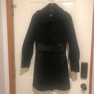 Mackage black wool coat